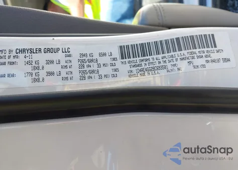 2011 Dodge Durango Crew из США, поврежденный, VIN 1D4RE4GG2BC693581